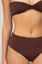 Dalida - Chocolate Bandeau Top