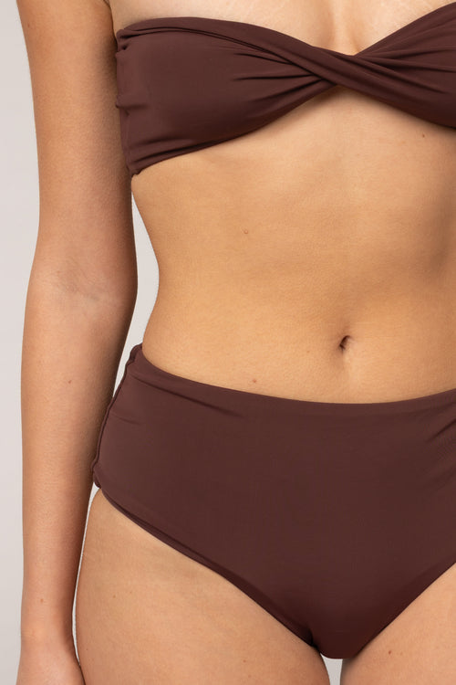 Dalida - Chocolate Bandeau Top