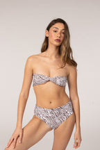 Dalida - Zebra Bandeau Top